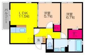 カーササンシビリテドゥーエの間取り画像