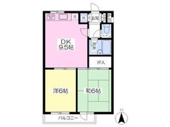 M1マンションの間取り画像