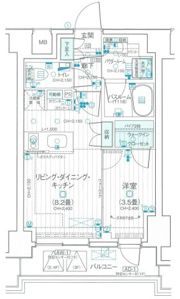 デュオステージ武蔵関の間取り画像