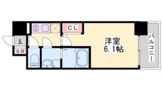 エスリード神戸兵庫駅マリーナスクエアの間取り画像