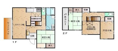 古澤貸家の間取り画像