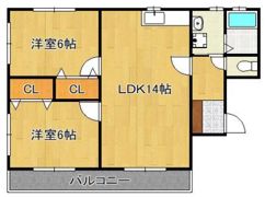 海老津駅南ヒルズの間取り画像