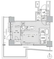 グランリビオ高輪三丁目の間取り画像