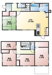 上東戸建の間取り画像