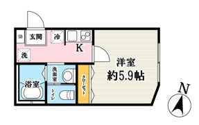 ノガワテラスの間取り画像