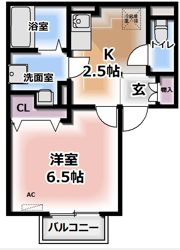 パセオ御堂町の間取り画像