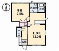 ヒカリハイツ B棟の間取り画像