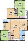 矢橋町貸家の間取り画像