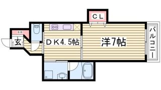 オルタンシア下山手の間取り画像