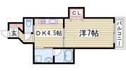 オルタンシア下山手の間取り画像