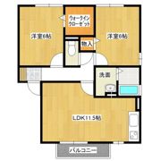 プラム桜川Aの間取り画像