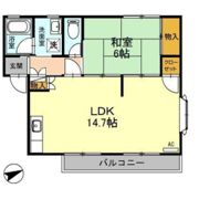 レヂデンス岡田 Bの間取り画像