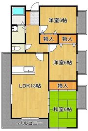 エクセル徳力の間取り画像