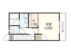 ユニクオーレ五日市Ⅱの間取り画像