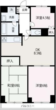 グレースパレスの間取り画像