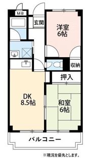 フローラル行徳の間取り画像