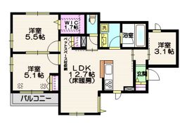 エルズプラス南長崎の間取り画像