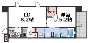 パークアクシス心斎橋の間取り画像