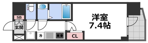 セレニテ本町東リアンの間取り画像