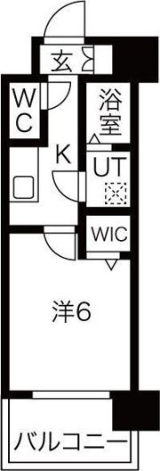 レジュールアッシュ京橋の間取り画像