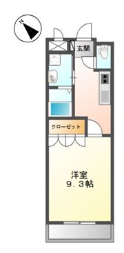 コンフォルト城野駅前の間取り画像