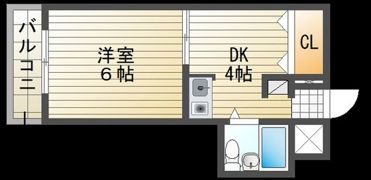 ナッツクラッカー医大東の間取り画像