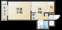 ナッツクラッカー医大東の間取り画像