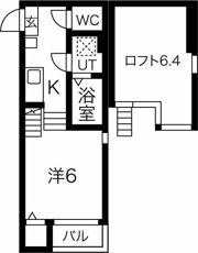 ル ソレイユ安田通の間取り画像