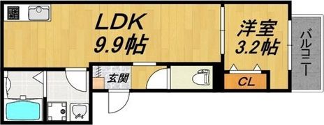 LE COCON 江南Ⅲの間取り画像