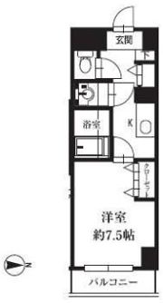 HF銀座レジデンスEASTⅡの間取り画像