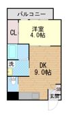 多聞コーポラスの間取り画像