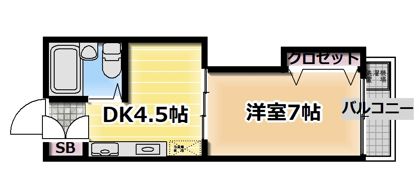 栗山マンションの間取り画像