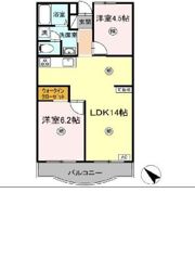 アメニティ芦田第3マンションの間取り画像