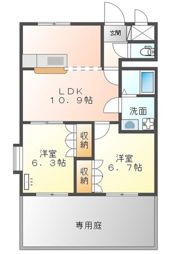 パルティール新入Ⅱの間取り画像