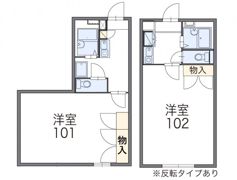 レオパレスクレールの間取り画像