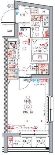 クレヴィスタ方南町Ⅱの間取り画像