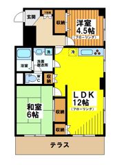 レジ東郷の間取り画像