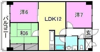 ハイシティ松山の間取り画像