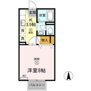 メゾンたちばな B棟の間取り画像