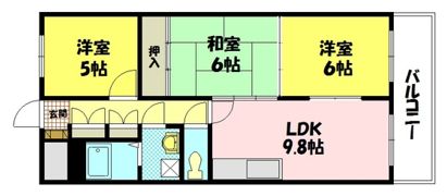 ロイヤルビュー安芸の間取り画像