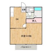 あけぼのセントラルコーポBの間取り画像