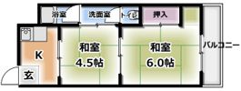 藤田マンションの間取り画像