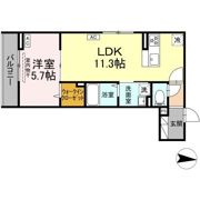 (仮)D-ROOM春江町の間取り画像