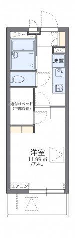レオパレスリベル中浦和の間取り画像