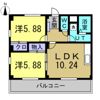 ヒルトップハイツの間取り画像