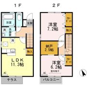 ハーヴェストの間取り画像