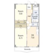 ラシュレ・ウエスト六甲の間取り画像