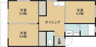 浅井ハイツの間取り画像