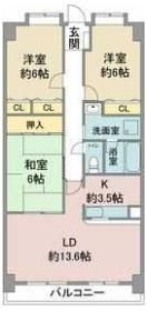 リーフマンション グランディアの間取り画像