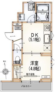 ジュネス竹町の間取り画像